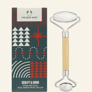 Sculpt & Shine Stainless Steel Dual Ended Facial Roller – The Body Shop