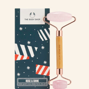 Rose & Shine Rose Quartz Dual Ended Facial Roller – The Body Shop