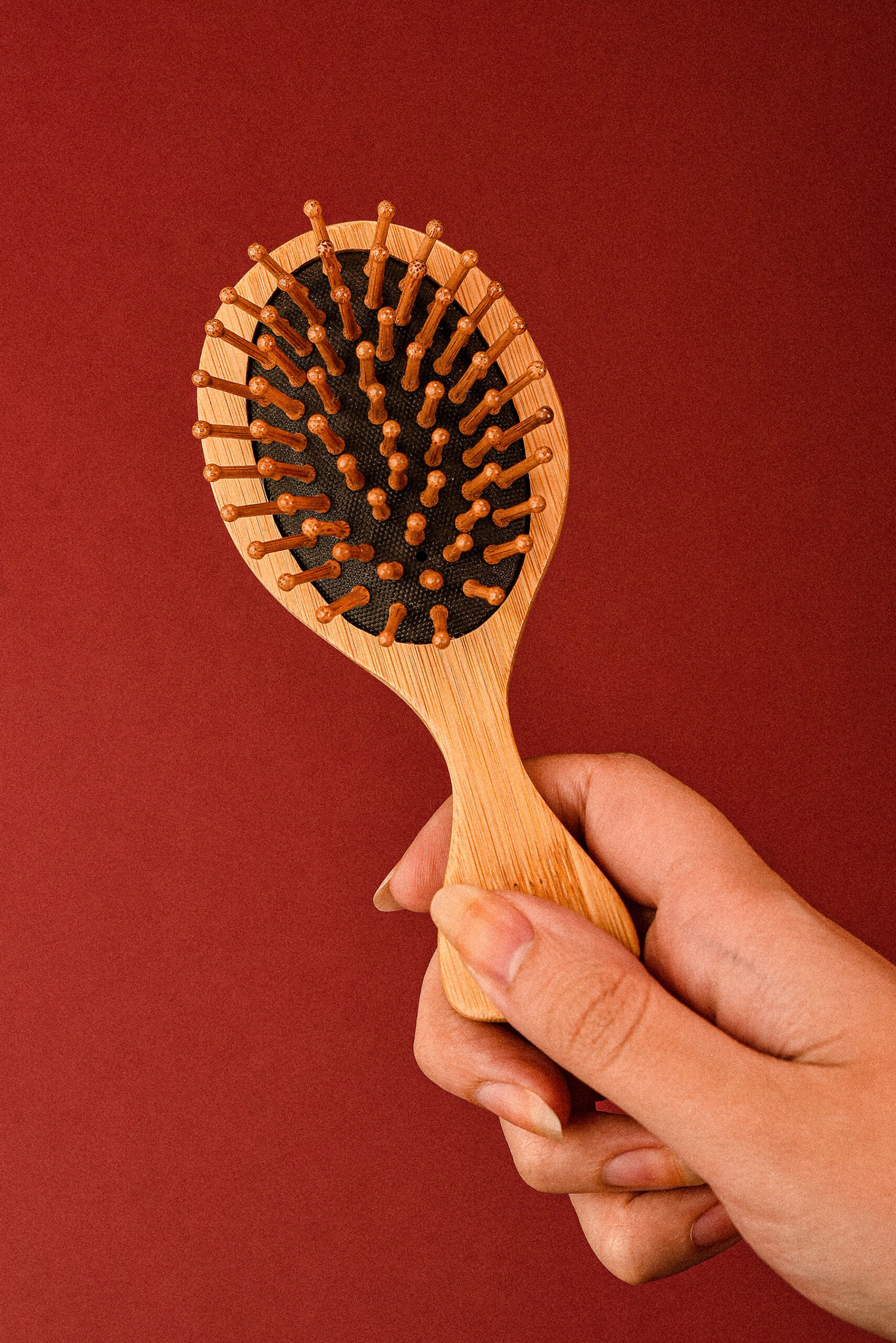 فرشاة شعر من خشب البامبو صغيرة للسفر | Bamboo Travel Hair Brush - Eagle Prime - Image 7
