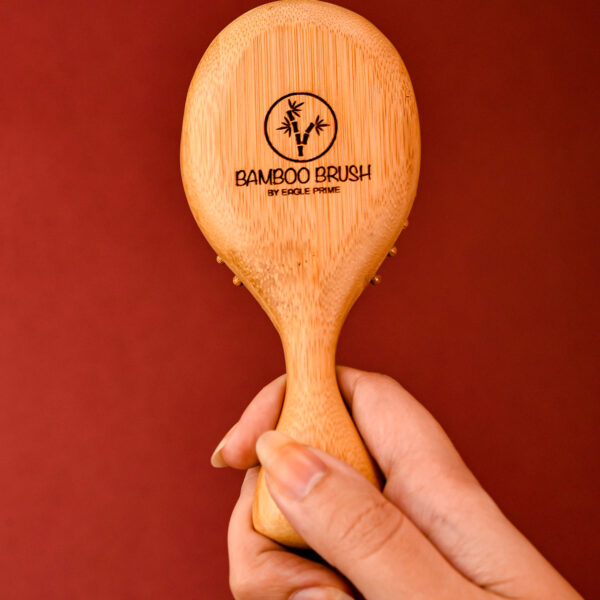 فرشاة شعر من خشب البامبو صغيرة للسفر | Bamboo Travel Hair Brush - Eagle Prime