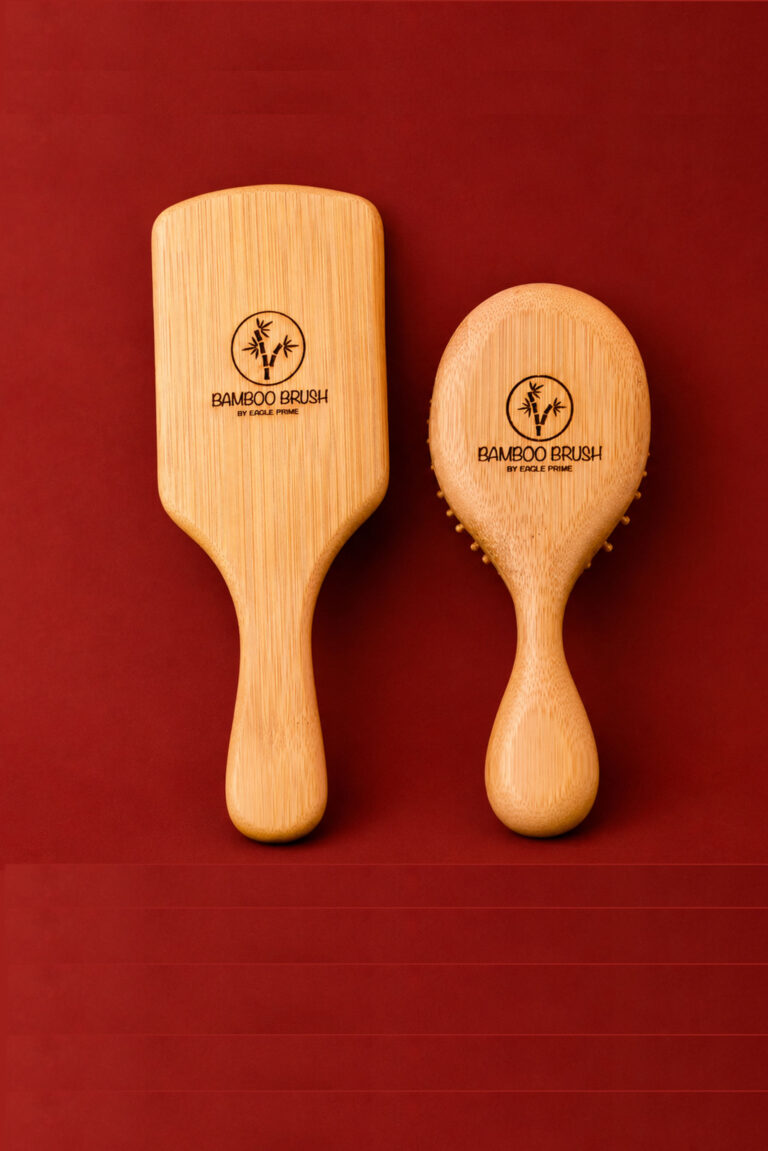 Bamboo Hair Brush Set