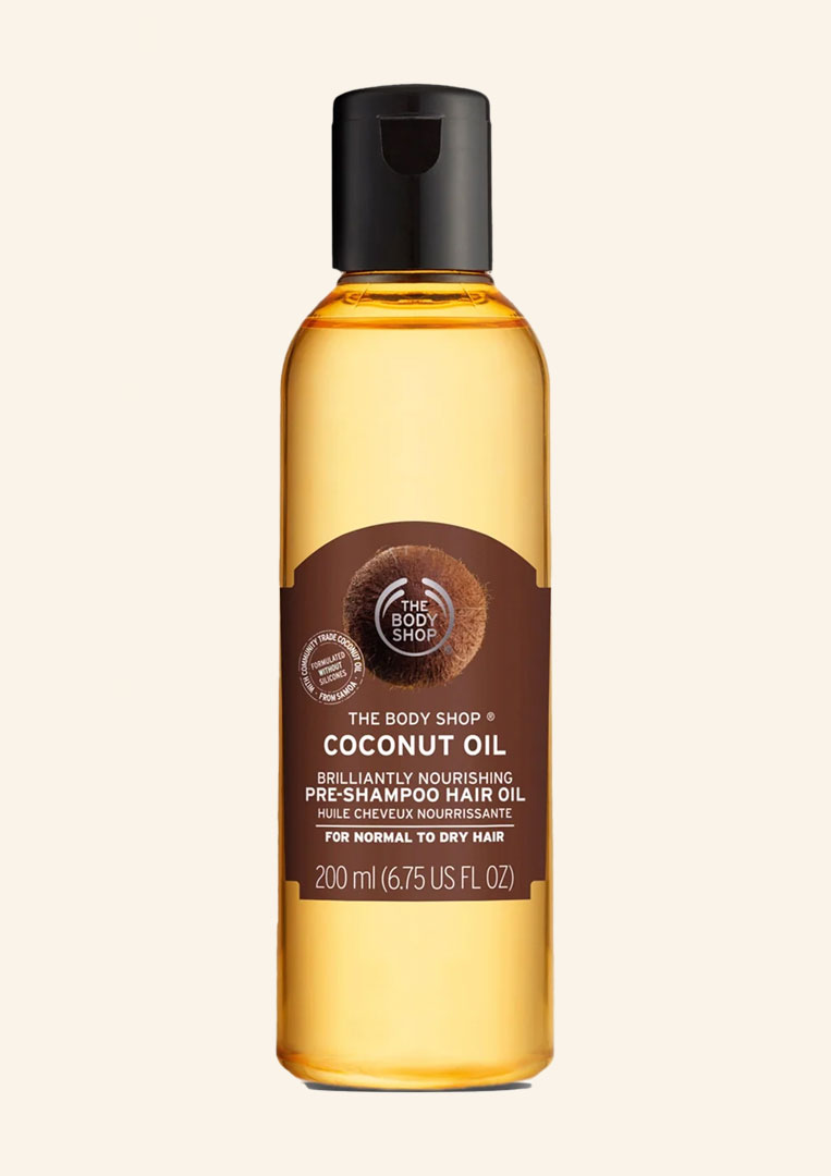 Coconut Oil Brilliantly Nourishing Pre-shampoo Hair Oil - 200 ml - The Body Shop