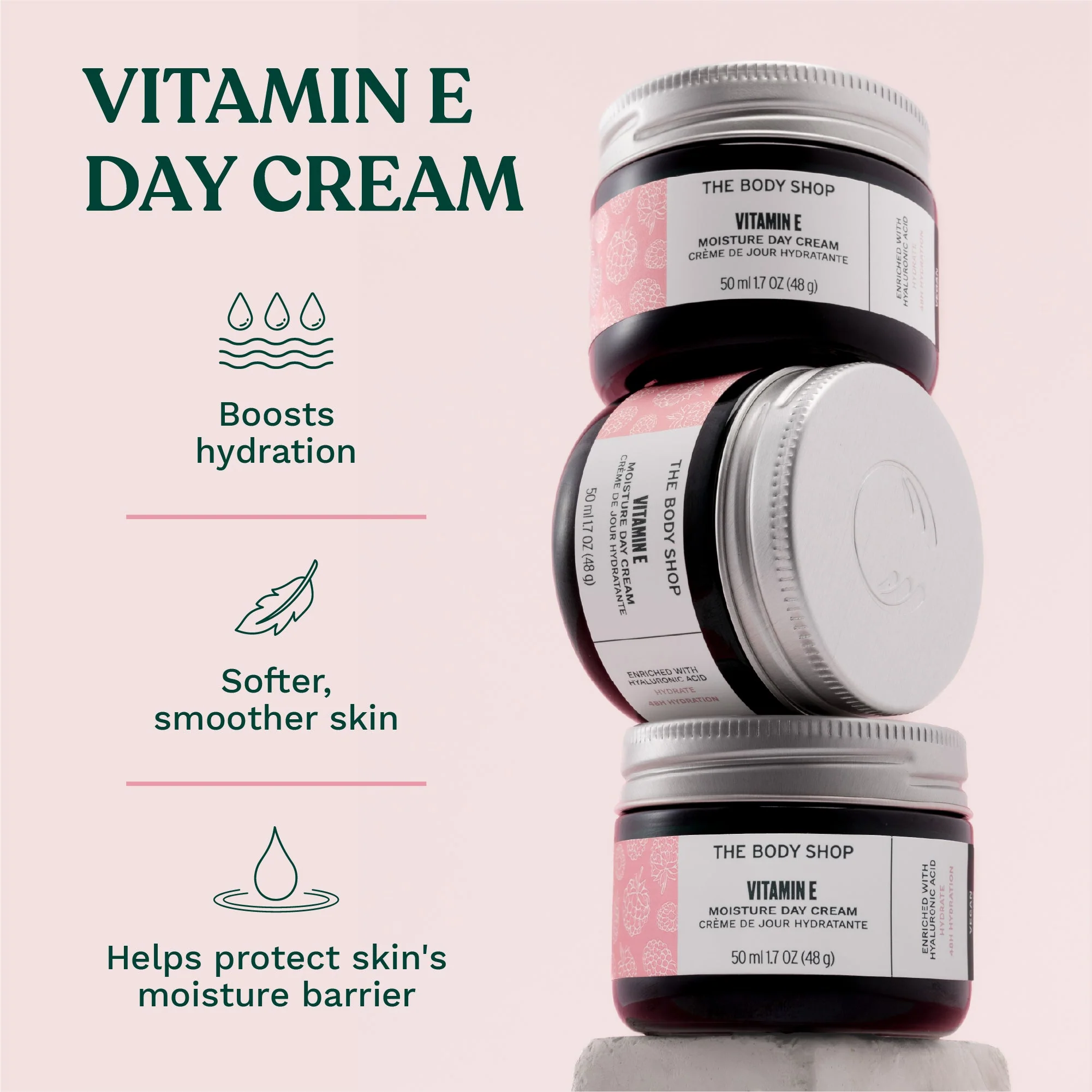 Vitamin E Moisture Day Cream 50 ml - The body Shop - Image 6